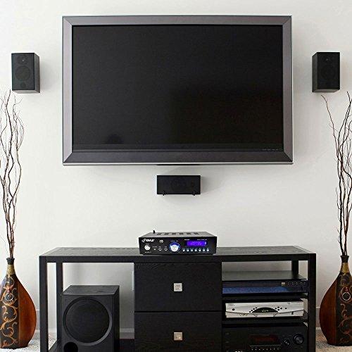 Generic Pyle PDA5BU Amplifier Receiver Stereo, Bluetooth, AM/FM Radio, USB Flash Reader, Aux input (3.5mm) LCD Display, 200 Watt - Bundle With Enrock 50ft 16g Speaker Wire