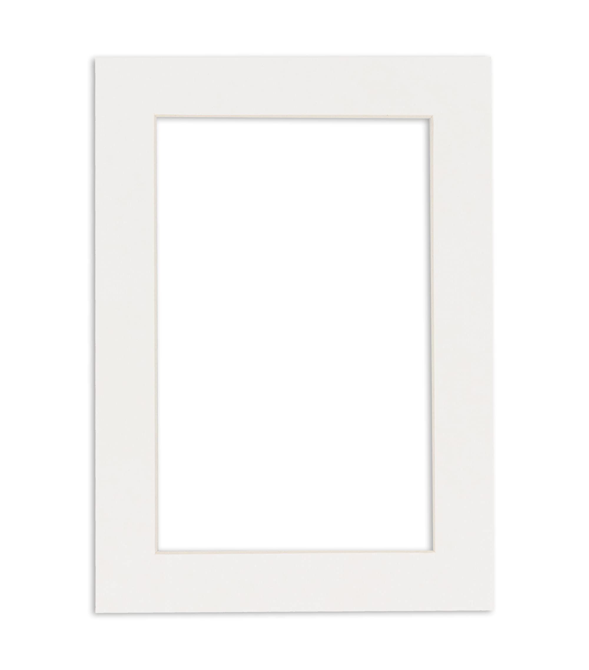 CountryArtHouse CountryArtHouse Textured White Acid Free 12x18 Picture Frame Mats with White Core Bevel Cut for 11x14 Pictures - Fits 12x18 Frame - Pack of 25 Mats