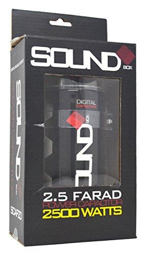 SoundBox SoundBox SCAP2D, 2.5 Farad Digital Capacitor for Car Audio - 2500 Watts