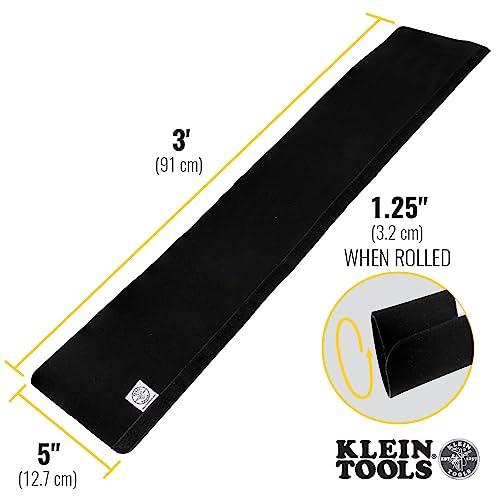 Klein Tools Klein Tools 450-320 Cable Management Sleeve, Cord Management for Home, Office or Job, 1-1/4-Inch Max Diameter, 3-Foot Length, Black, 2-Pack