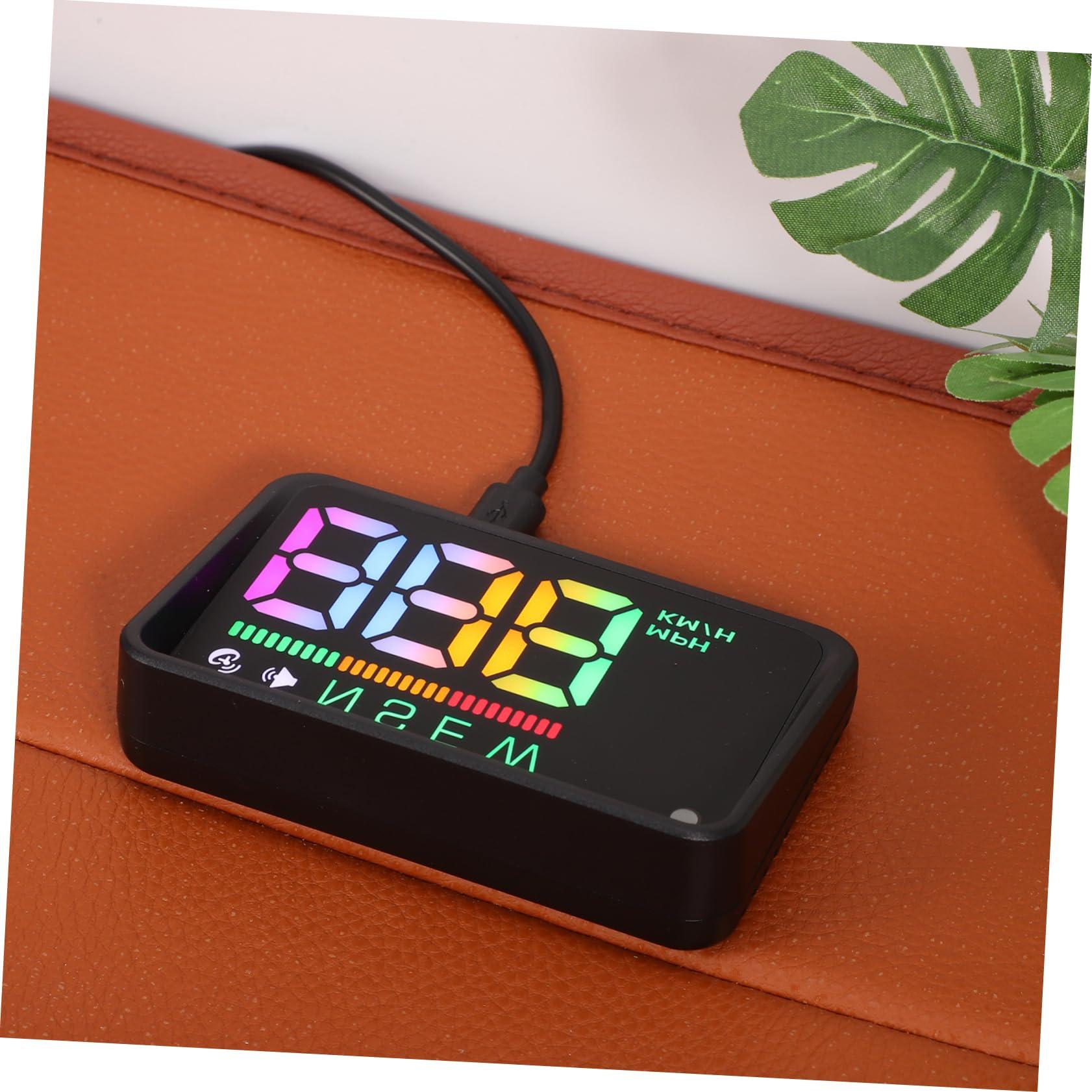 HOMSFOU HOMSFOU Drive Display Car Speedometer Digital Speed Car Compass Dashboard Windshield Speedometer Auto Display