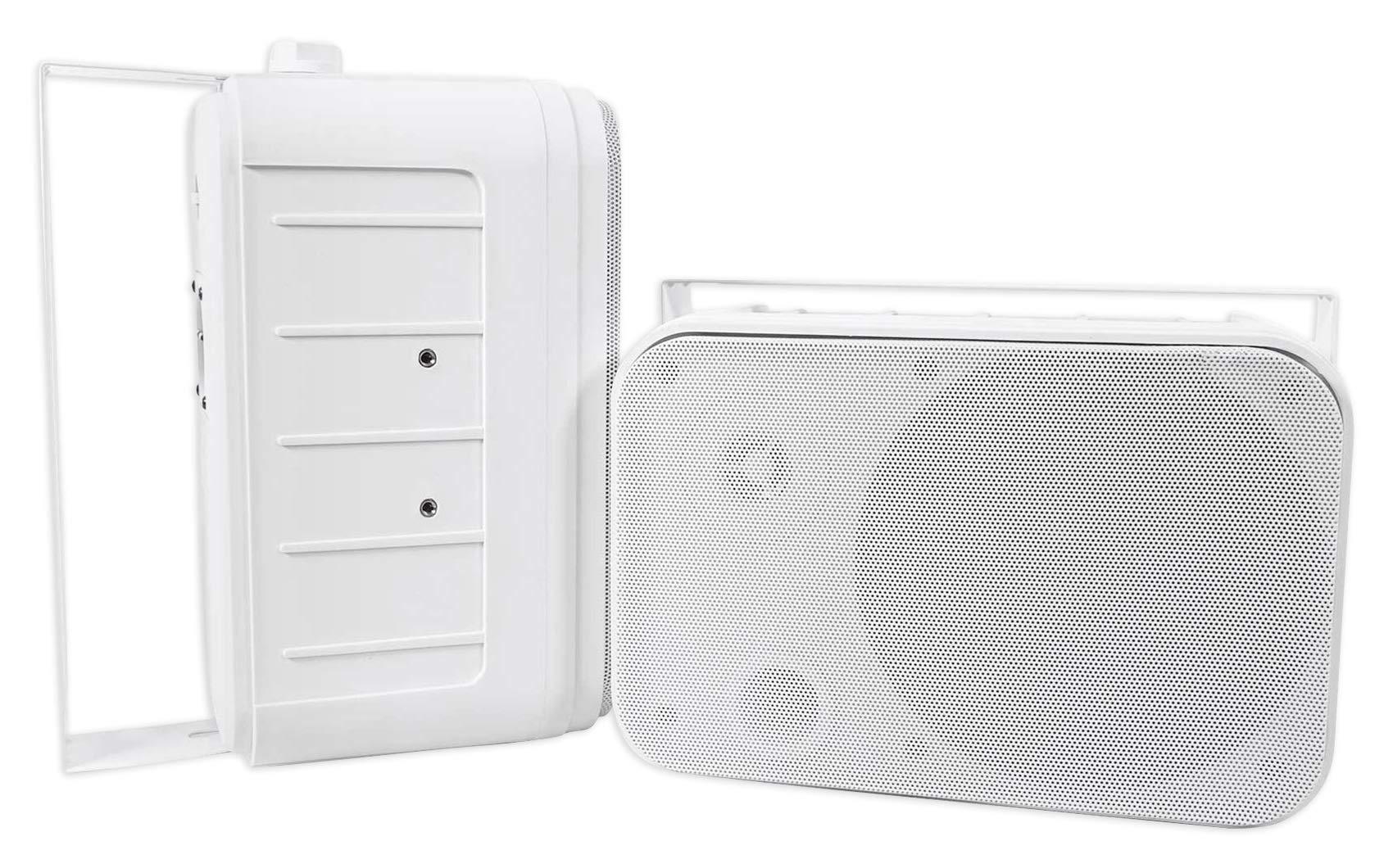 Rockville Rockville (4 HP65S-8 6.5" Outdoor/Indoor Home Theater Speakers Bundle with (4) RWBC65S Neoprene Covers (8 Items)