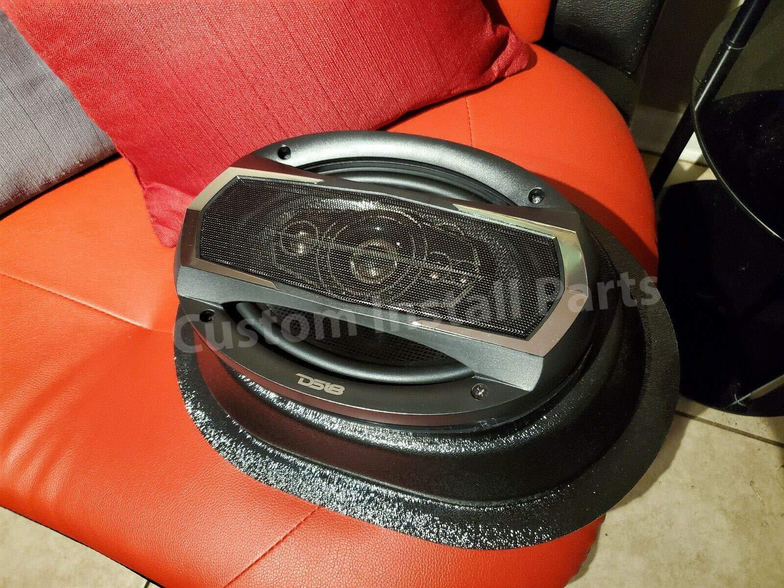 Custom Install Parts Custom Install Parts W69 Universal Angled Speaker Enclosures Boxes Pods Surface Mount for Install of 6 x 9 Speakers