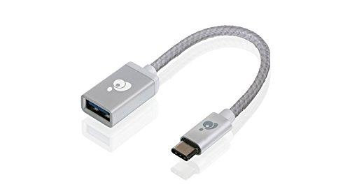 IOGEAR IOGEAR IOGG2LU3CAF10S G2LU3CAF10-SIL Charge Sync USB-C(Tm) to USB-A Adapter (Silver)