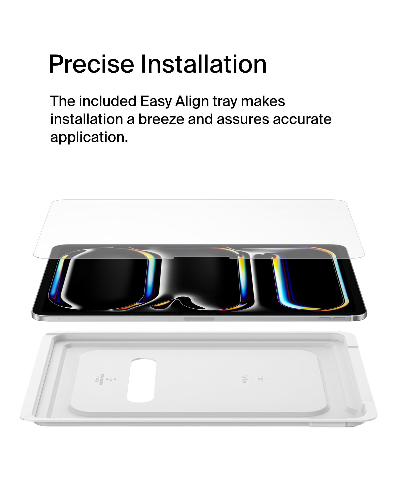 Belkin Belkin ScreenForce TemperedGlass Screen Protector for Apple iPad Pro 11" 7th Generation, Thin, Extra Durable, Scratch-Resistant w/Easy Installation, Compatible w/Case & Apple Pencil