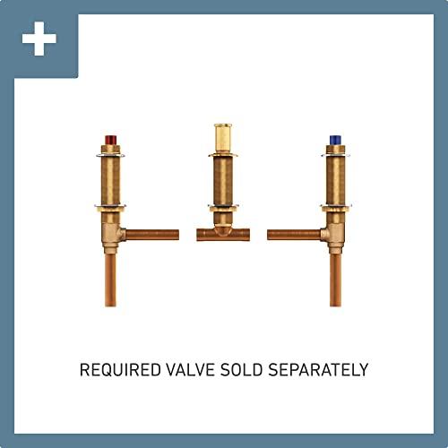 Moen Moen Brantford Brushed Nickel Two-Handle Deck Mount Roman Tub Faucet Trim Kit, Valve Required, T933BN