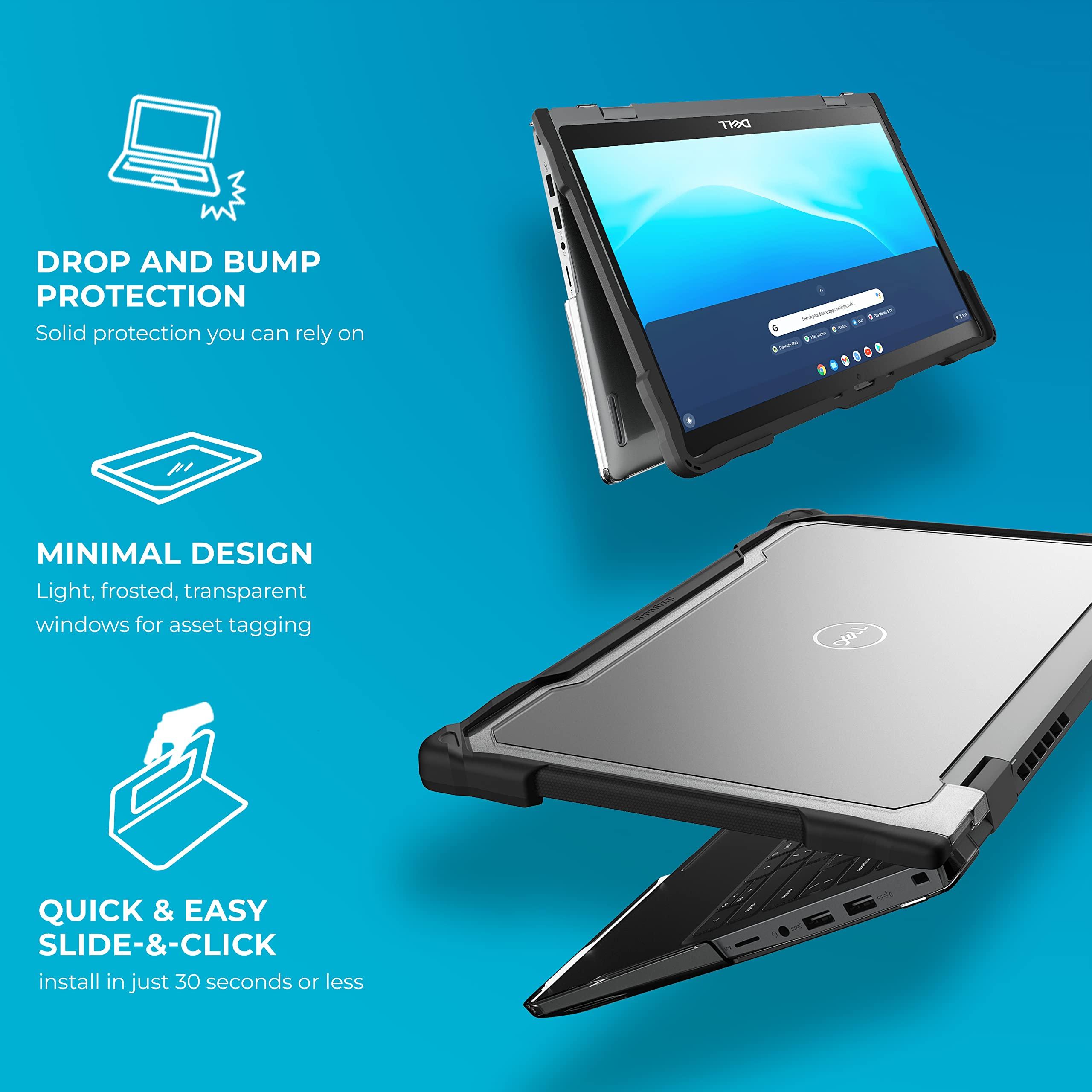 Gumdrop Cases Gumdrop SlimTech Laptop Case Fits Dell Latitude 3330 13-inch (2-in-1) Designed for K-12 Students Teachers & Classrooms Drop Tested Rugged Shockproof Bumpers for Reliable Device Protection Black