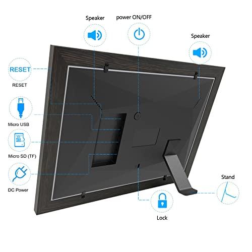 LuvLink LuvLink Digital Photo Frame! Brown Smart Frameo WiFi Connected Photo Frame - 10 inch, 1280x800, 16 GB. Send Photos to Your Loved Ones from Anywhere!