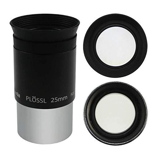 Astromania Astromania 1.25" 25mm Plossl Telescope Eyepiece - 4-Element Plossl Design - Threaded for Standard 1.25inch Astronomy Filters