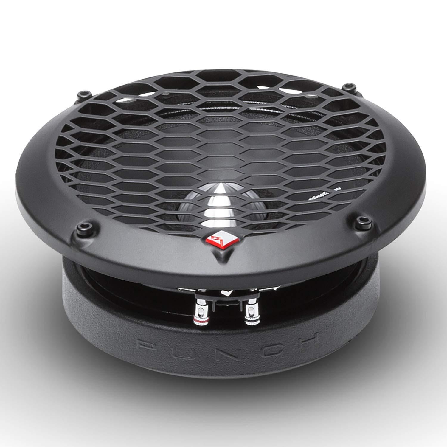 Rockford Fosgate Rockford Fosgate PPS4-6 Punch Pro Single 6.5\" Component 4-Ohm Midrange Speaker 100 Watts RMS / 200 Watts Peak - Black