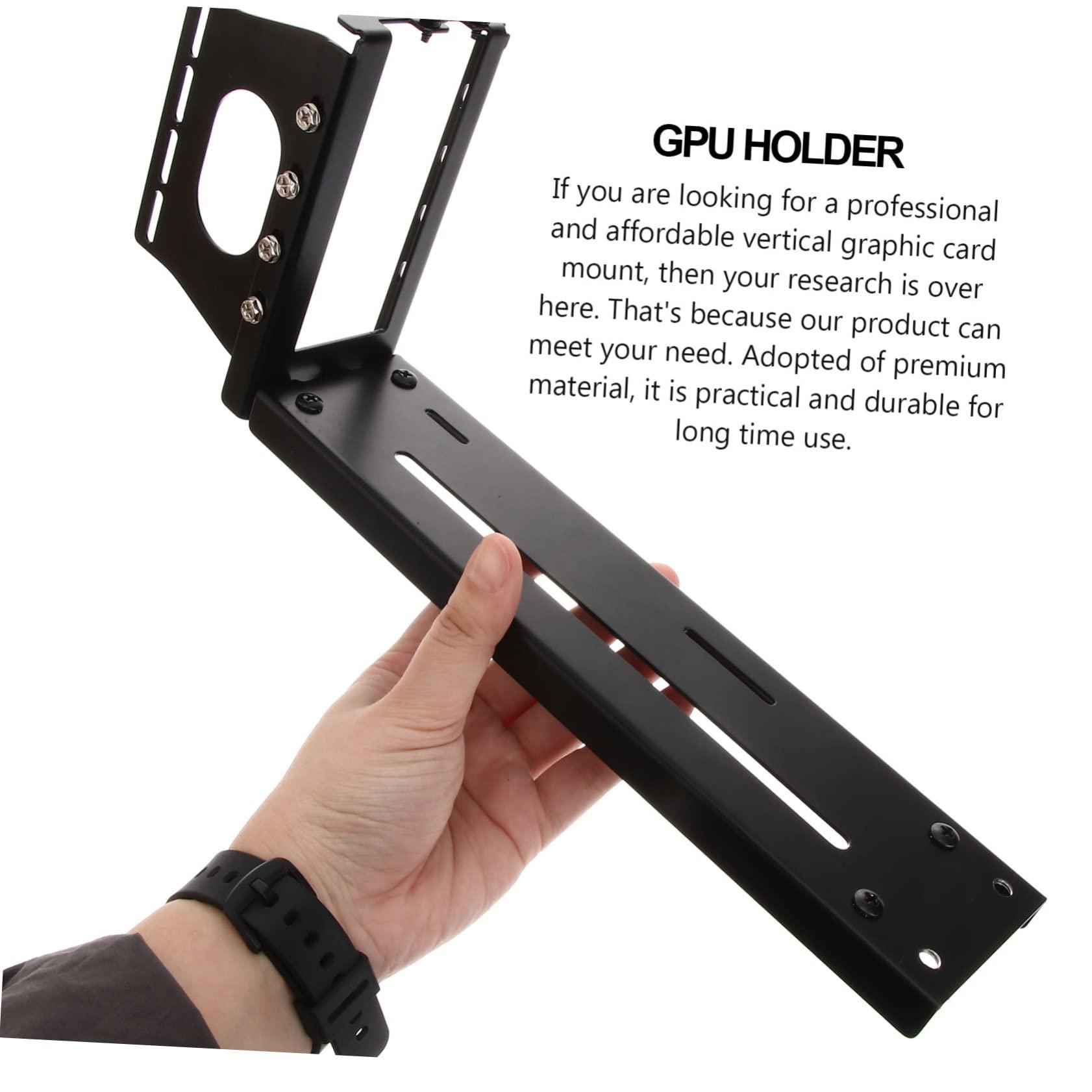 SaditY SaditY Graphics Card Bracket Right Angle Gpu Holder Vertical Gpu Mount Universal Vertical Gpu Bracket Computer Mount PC Cable Extension Gpu Extension Cable Computer Accessory Gpu Support