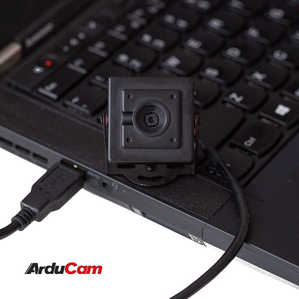 Arducam Arducam 4K 8MP IMX219 Autofocus USB Camera Module with Metal Case, 1080P Mini UVC USB2.0 Video Webcam with Microphone, 3.3ft/1m Cable for Computer, Laptop, Raspberry Pi, Jetson Nano