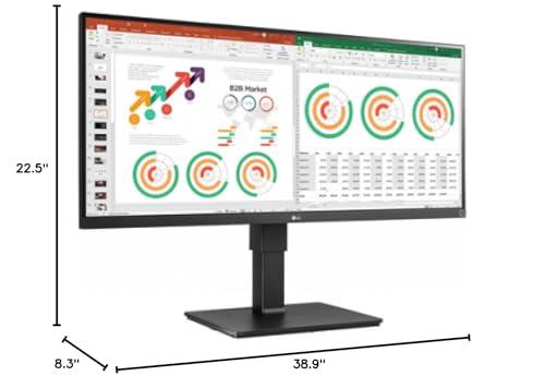 LG LG 34 34BN77C-B IPS QHD UltraWide Curved Monitor (3440x1440) with 21:9 Aspect Ratio, HDR10, sRGB 99% Color Gamut, Dual Controller & MaxxAudio,Black