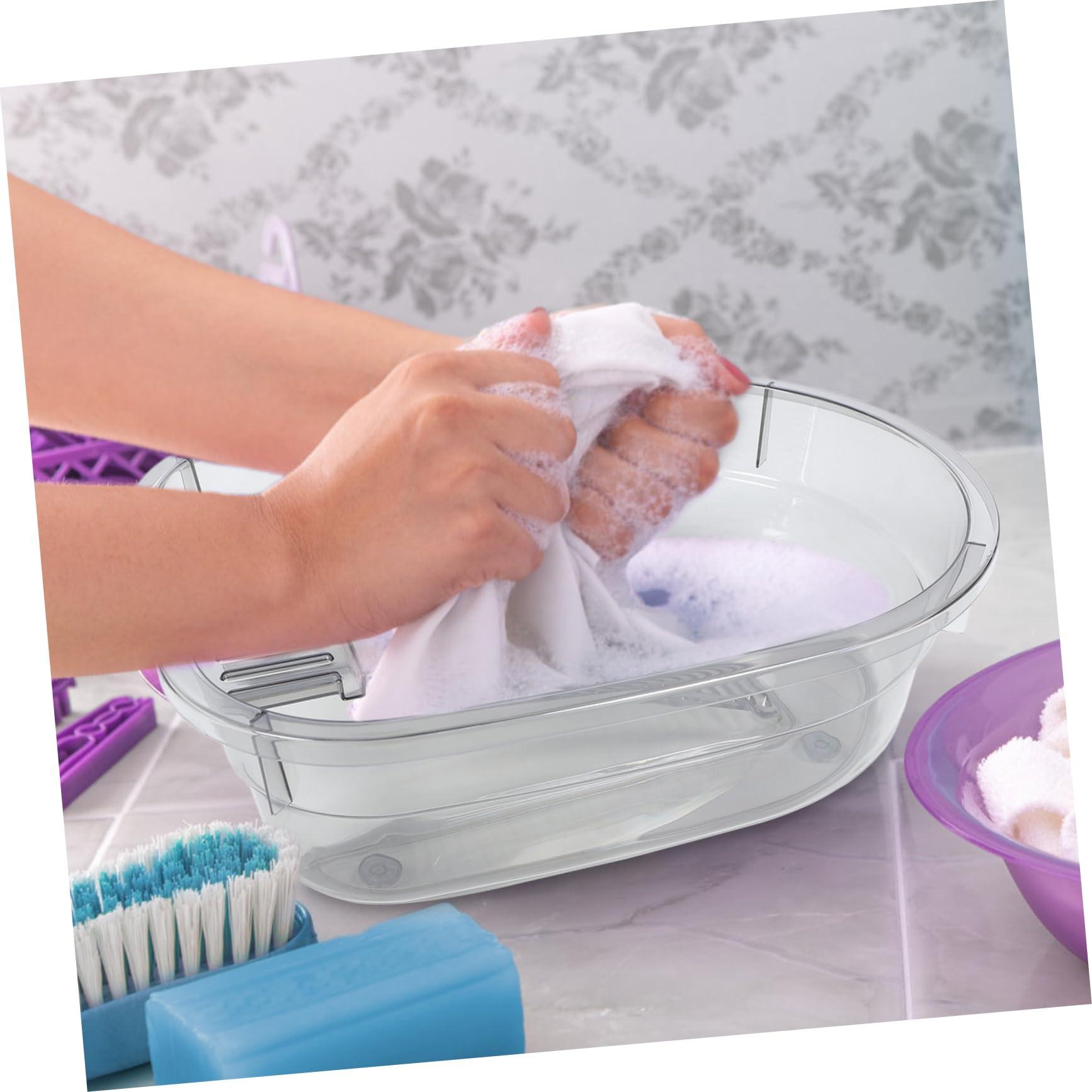 ORFOFE ORFOFE Newborn Clothes Basin Washboard Household Baby Clothes Washbasin Multi-functional Wash Tub