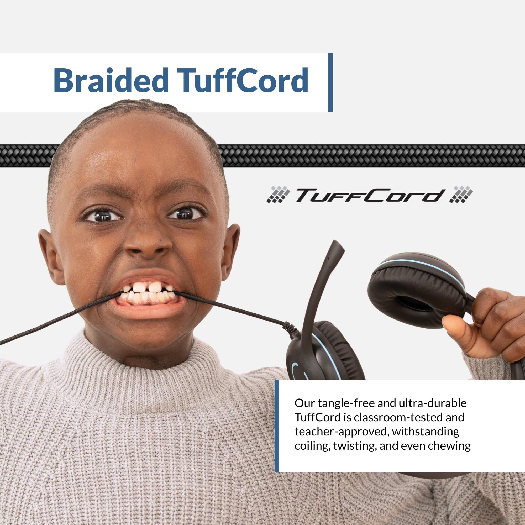 Cyber Acoustics Cyber Acoustics USB-C Stereo Headset (AC-5014-5) Durable, Crisp, and Clear Communication in Classrooms and at Home; in-Line Controls for Volume and Mic Mute - 5 Pack