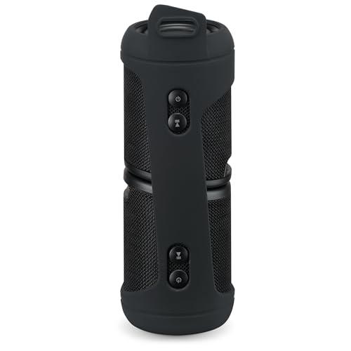 iLive Electronics iLive Electronics Magnetic + Portable Wireless Bluetooth Speaker Set with Fabric and Rubberized Coating Carry Strap and TWS System, Black, Pair, ISB2133B