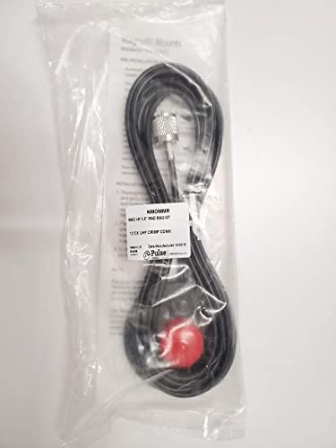 Larsen NMO-MMR NMOMMR Original Pulse Larsen Antenna Magnet Mount - 12' of RG-58A/U Cable with UHF Male (PL-259) Connector