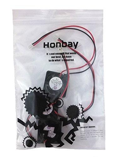 HONBAY Honbay 3pcs DC 12V 0.1A 2Pin 25mm x25mm x10mm Mini Brushless Cooling Fan