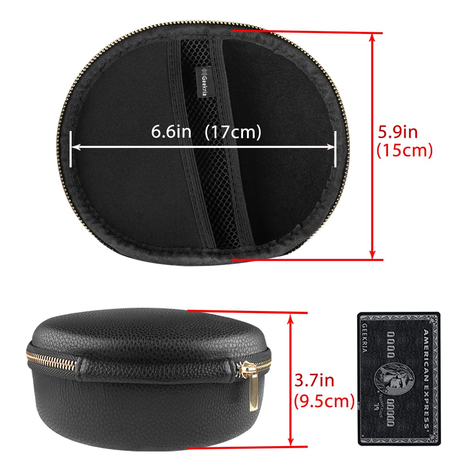 GEEKRIA Geekria Shield Headphones Case Compatible with Sennheiser Momentum 3 Wireless, PXC 550-II, HD 450BT, HD 4.50 Case, Replacement Hard Shell Travel Carrying Bag with Cable Storage (Black)