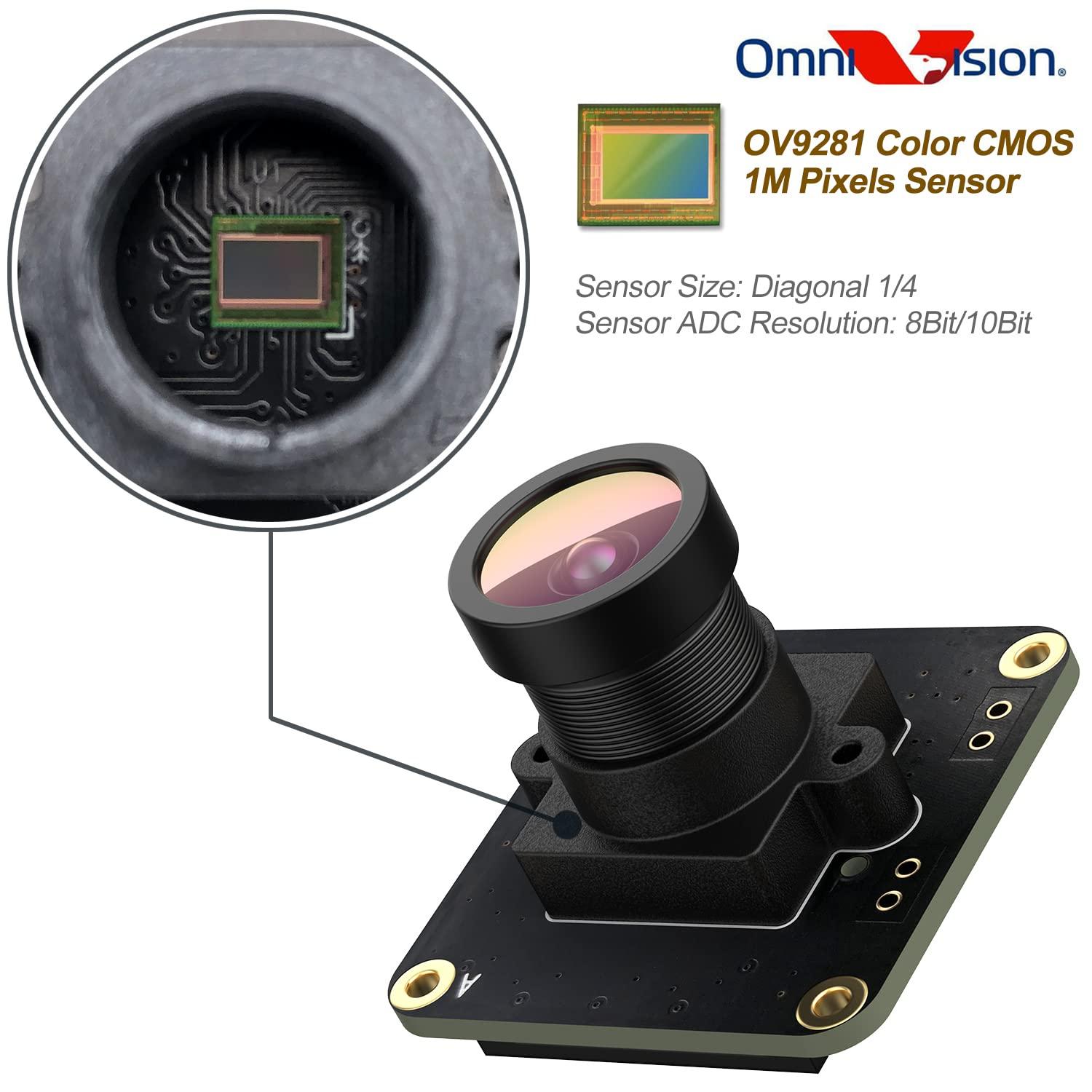 innomaker innomaker Camera OV9281 up to 453fps External Trigger Stream Mode Monochrome Global Shutter Sensor 1MPixel for Raspberry Pi 5 4B 3B+ 3B 3A+ CM3+ CM3 Pi Zero W,Support Bullseye libcamera