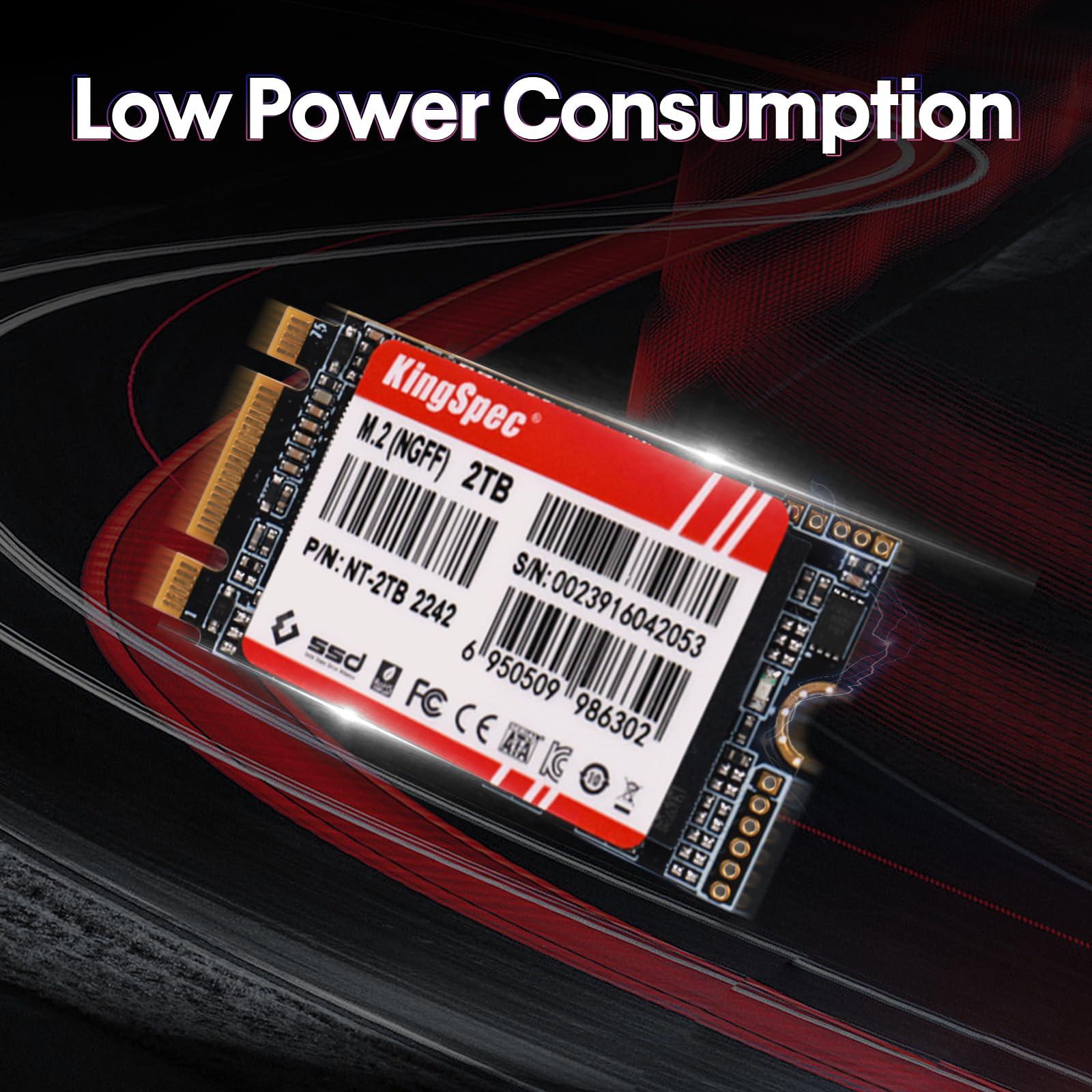 KingSpec KingSpec NT Seriese 2TB M.2 2242 SATA SSD,Sata3 6Gb/s Internal Solid State Drive, for Ultrabook & Laptop & Desktop