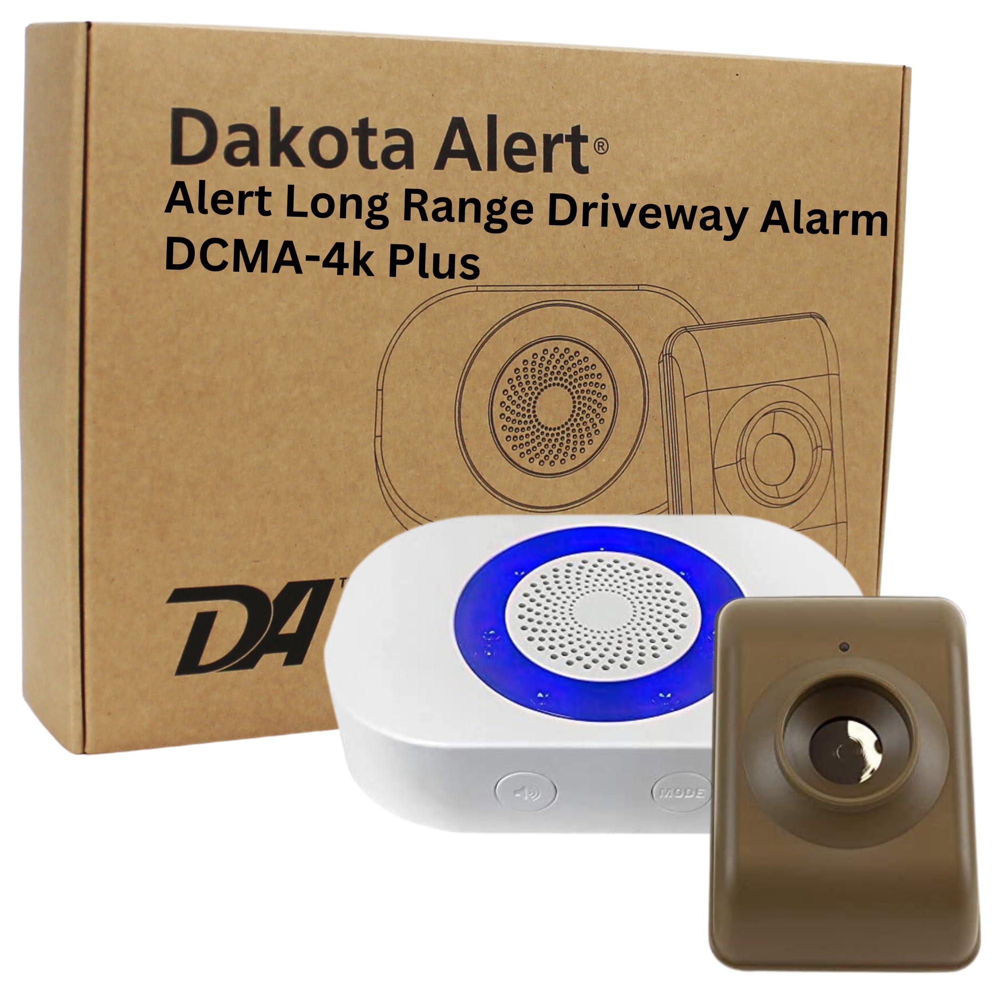 Dakota Alert Dakota Alert Long Range Driveway Alarm Motion Detector - DCMA-4k Plus One Mile Wireless Range Alarm System - DCMT-4000 Transmitter & RE-4k Plus Receiver-Use Outdoors, Driveways, Entrances & Backyards