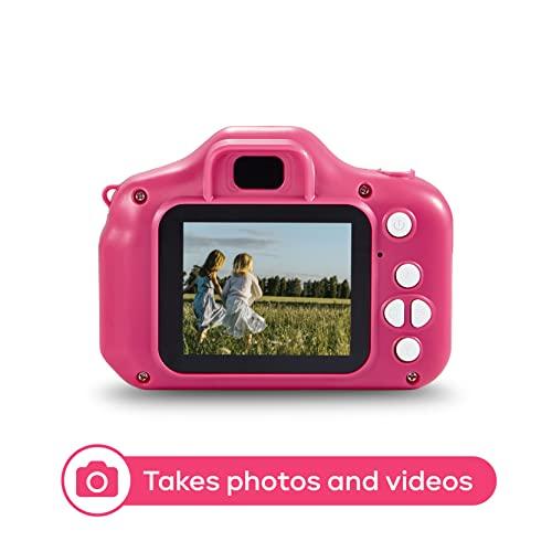 Vivitar Vivitar Kidzcam Camera - Christmas, Birthday Gifts for Boys and Girls, 12 MP HD Camera and Digital Video Recording, Kids Digital Camera Toys for Kids 5 and Up Pink