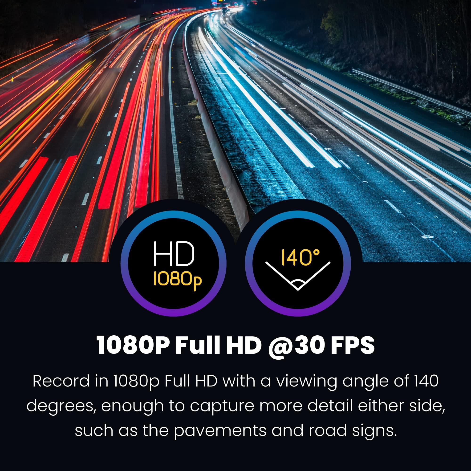 Nextbase Nextbase 300W 1080p HD Dash Cam - in Car Camera with Wi-fi, Parking Mode, Night Vision, Automatic Loop Recording and File Protection