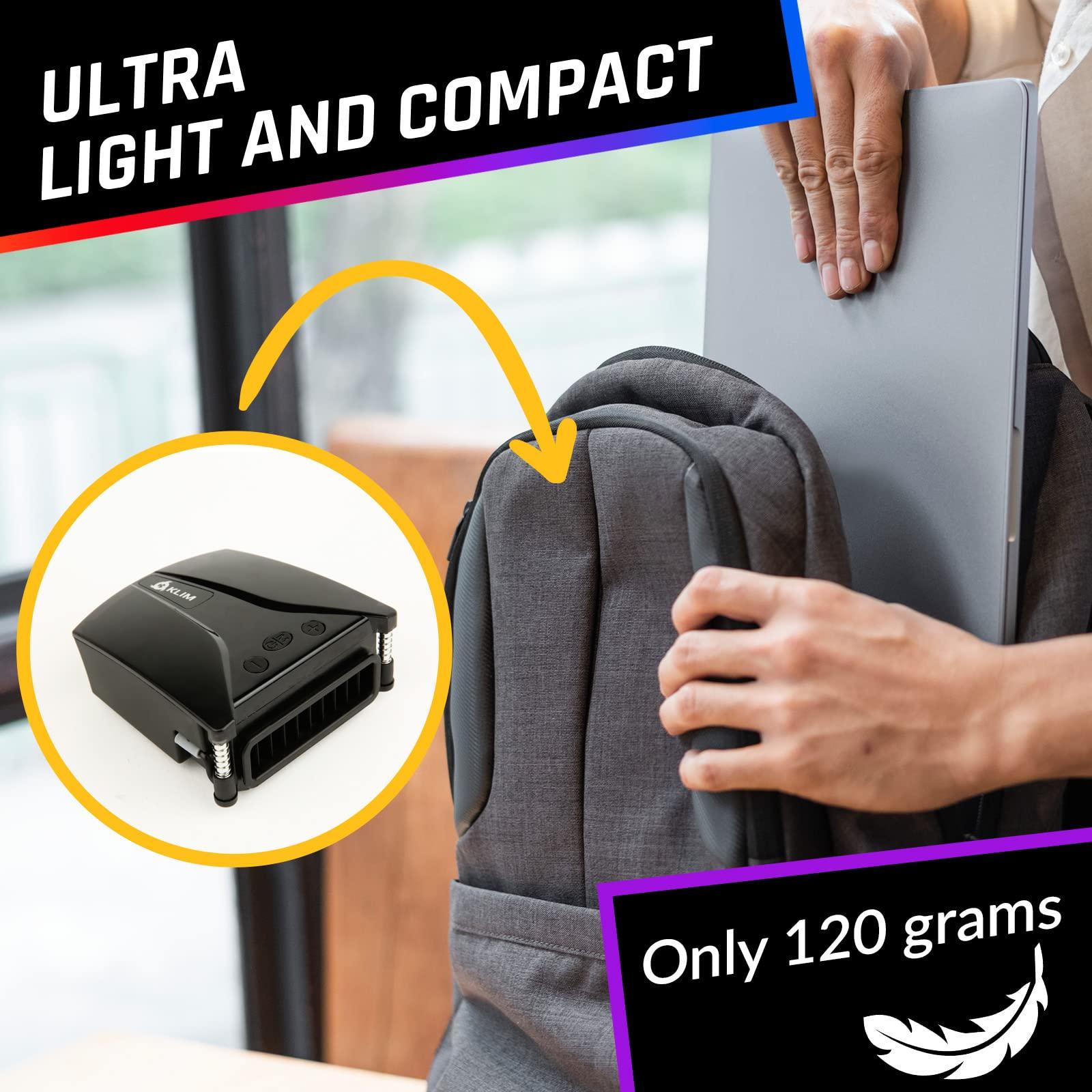 KLIM KLIM Tempest Laptop Cooler with Vacuum Fan - New 2024 - Gaming Laptop Fan with Display - Temperature Detection + Automatic/Manual Mode - 4000 RPM - Portable - Compatible with Laptop Cooling Pads