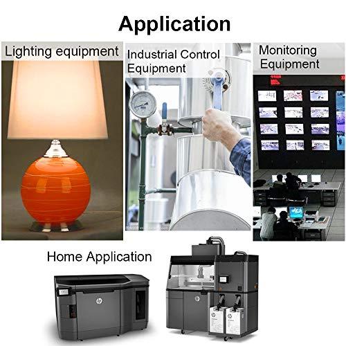 Titoe Adjustable DC Power Voltage Converter AC 110V-220V to DC 0-48V Module Switching Power Supply Digital Display 480W Voltage Regulator Transformer Built in Cooling Fan