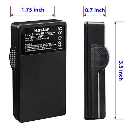 Kastar Kastar LCD Slim USB Charger for Olympus BLN-1, BCN-1, BLN1 and Olympus OM-D E-M1, OM-D E-M5, Pen E-P5 Digital Camera