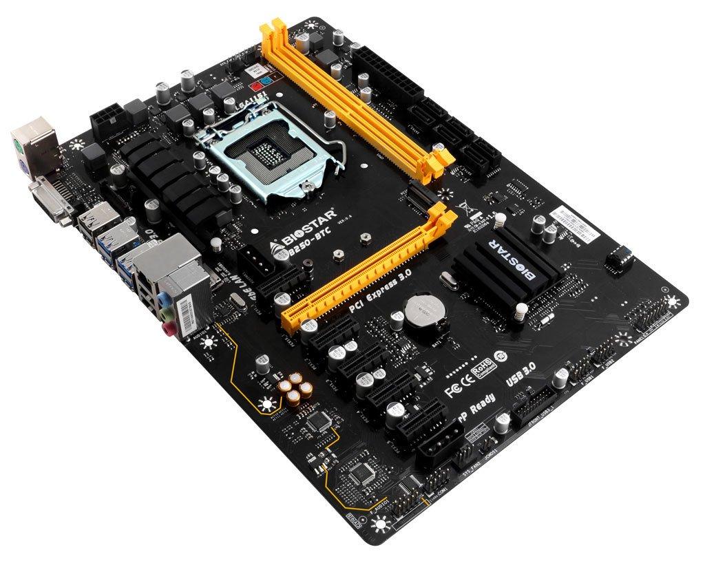 Biostar Biostar 198118 Motherboard Tb250-btc Core I7/i5/i3 Lga1151 B250 Ddr4 Sata Pci Express Usb Atx Retail