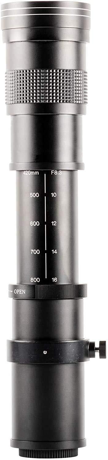 Ultimaxx Ultimaxx 420-800mm f/8.3-16 Super HD Telephoto Zoom Lens for Nikon Z5,Z6,Z6II,Z7,Z7II,Z9,Z50,ZFC Mirrorless Cameras & Other Z-Mount Cameras & Basic Bundle - Includes: T-Mount to Z-Mount Adapter & More