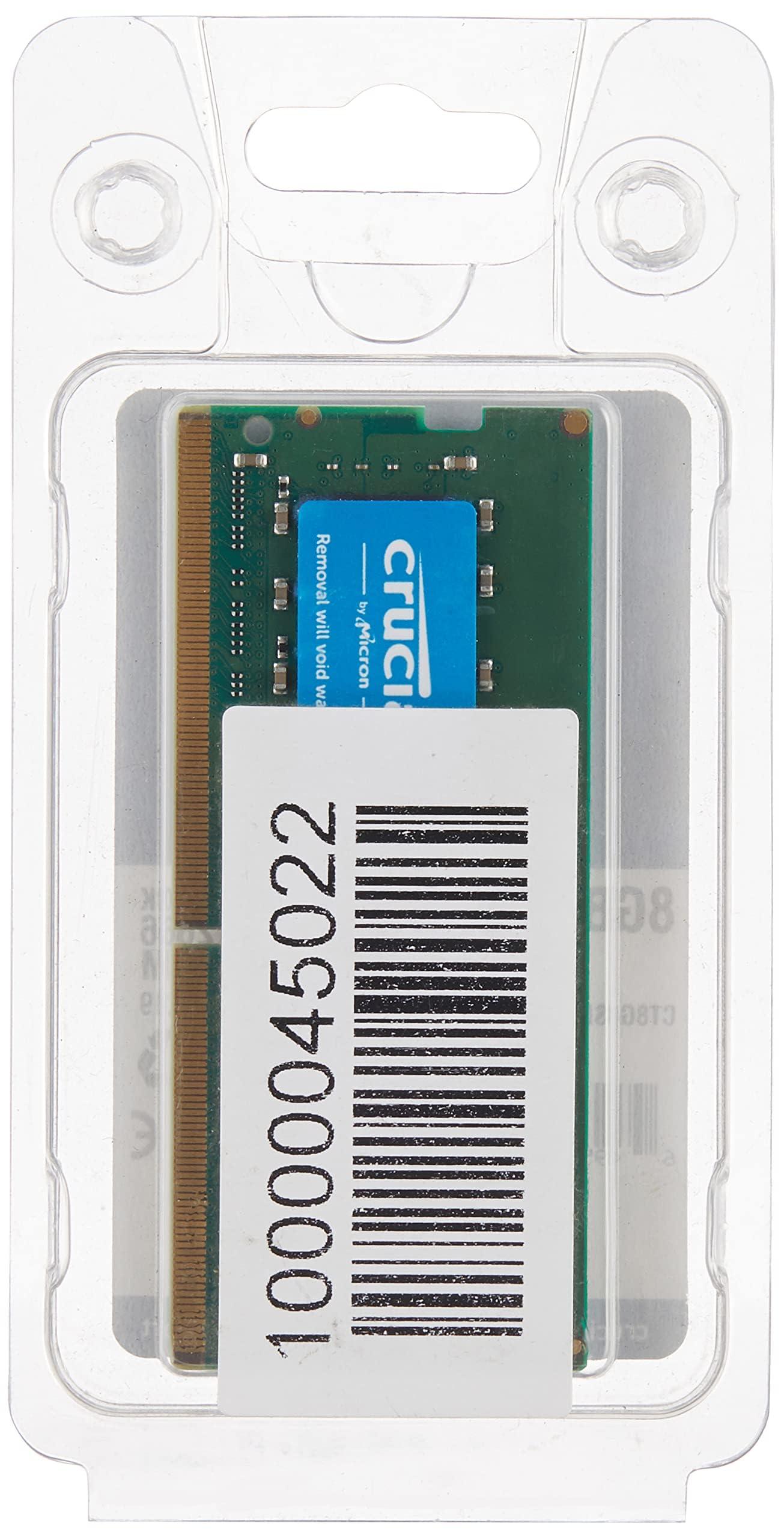 Crucial Crucial RAM 8GB DDR4 2666 MHz CL19 Laptop Memory CT8G4SFRA266