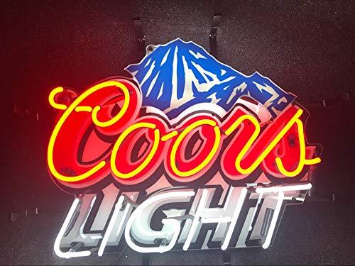 Desung Desung 19"x15" Coor Lights Mountain Neon Sign Light HD Vivid Printing Technology Man Cave Beer Bar Pub Handmade Real Glass Tube Lamp NT02