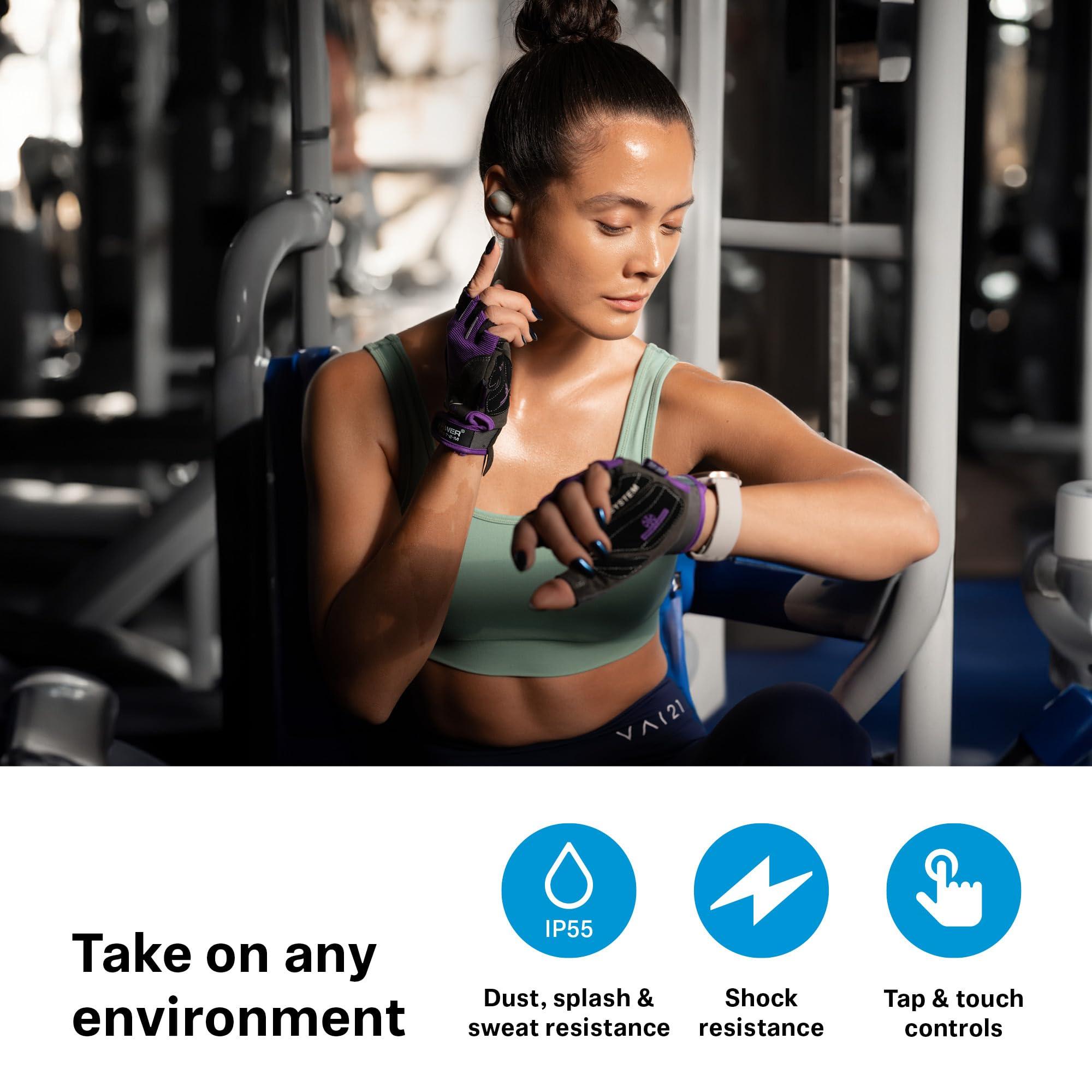 Sennheiser Sennheiser Momentum Sport Earbuds with Sport Sound Tuning and Adaptive ANC, Secure Fit, 24-Hour Battery Life, Fitness Tracker for Body Performance Data, Black