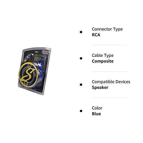STINGER Stinger 4-Gauge Copper Amplifier Wiring Kit, 1200 Watt Sub Wiring Kit, Complete Amp Wiring KIt for Complete Installation (4 Gauge - 1200 Watt)