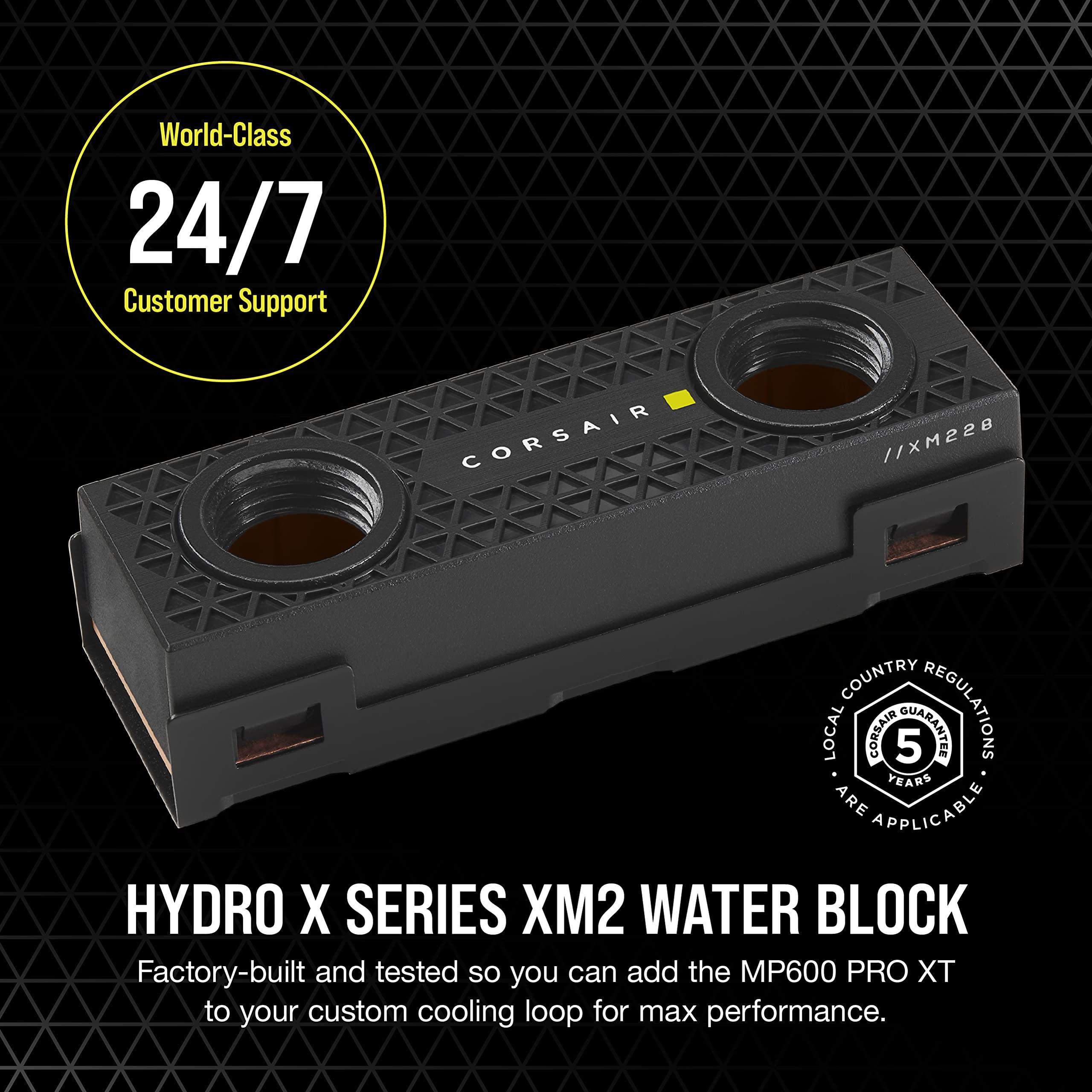 Corsair Corsair MP600 PRO XT 4TB Hydro X Edition Gen4 PCIe x4 NVMe M.2 SSD High-Density TLC NAND Hydro X Series XM2 Water Block M.2 2280 Form-Factor