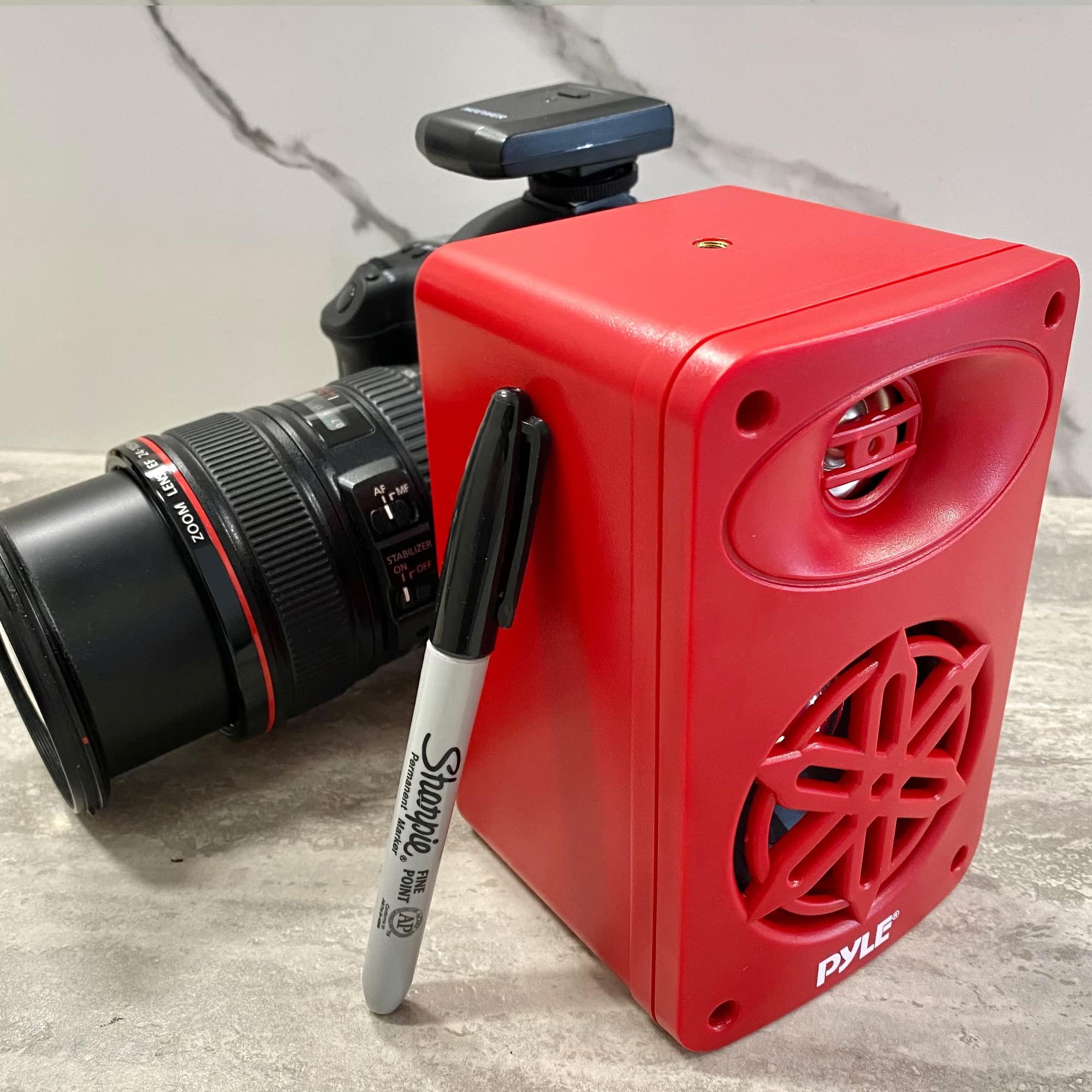 Pyle PyleUsa Bluetooth Indoor Outdoor Speakers Pair - 200 Watt Dual Waterproof 3.5 2-Way Full Range System w/ 1/2 High Compliance Polymer Tweeter - Home, Boat, Marine, Deck, Patio, Poolside -PDWRBT36RD