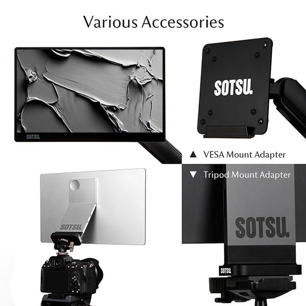 SOTSU SOTSU FlipAction Go 14" Premium Portable Monitor SFA14PMMG | Robust but Lightweight | Tempered Glass Cover | 1080p | 400 Nits | 100% sRGB | 5W | Super Versatile | USB C or Mini HDMI