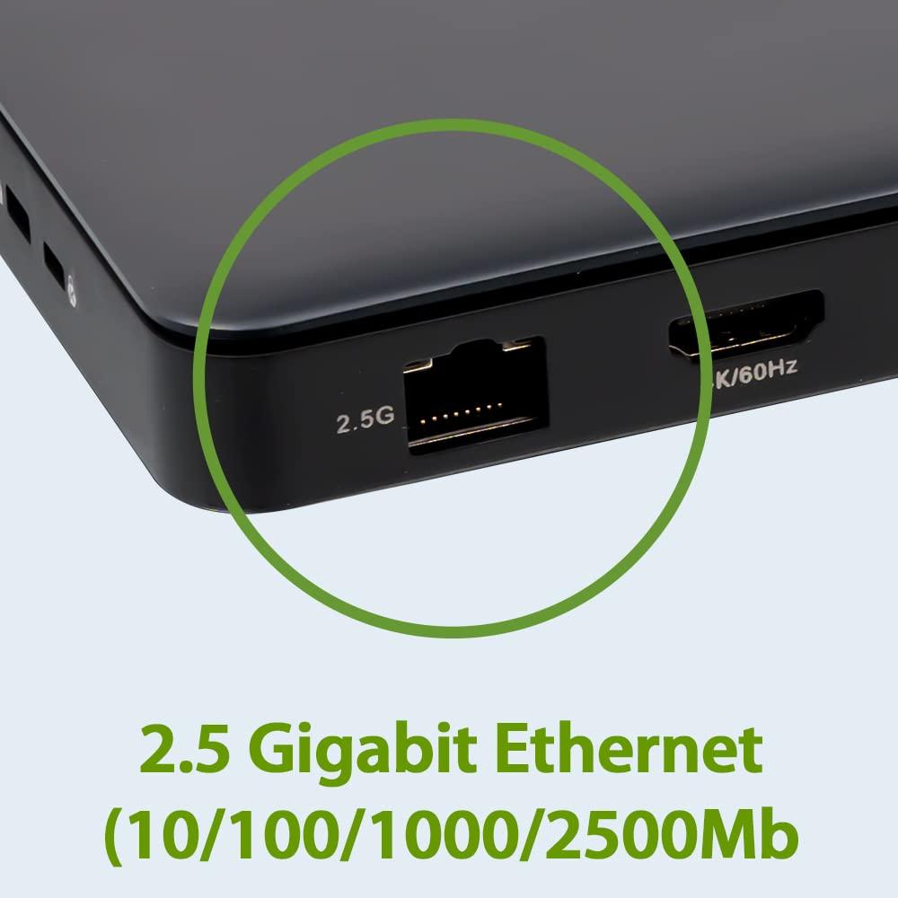 IOGEAR IOGEAR Dock Pro Thunderbolt 4 USB4 Docking Station Triple 4K or Single 8K Display, 40Gbps, 96W Charging, 2.5Gb Ethernet (GUD4C8K3)