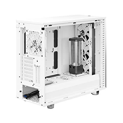 Fractal Design Fractal Design Define 7 White Brushed Aluminum/Steel E-ATX Silent Modular Tempered Glass Window Mid Tower Computer Case