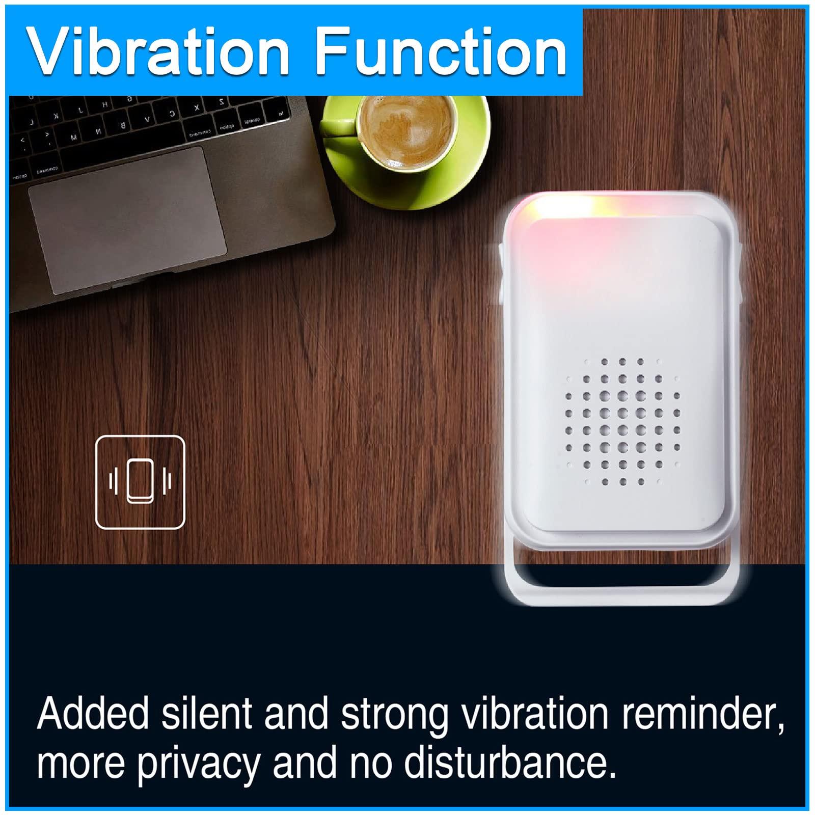 Actpe Wireless Motion Sensor Door Chime: Business Entry Doorbell Indoor Motion Detector Buzzer Monitor for Store Home Entrance Alert Bell, Bed Alarm for Elderly - LED Indicator & Vibration