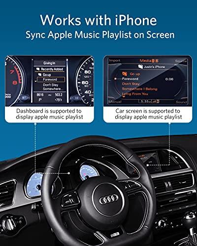INVERY Airdual Bluetooth 5.0 aptX-HD Adapter Compatible for Audi MMI 3G AMI Music Interface,Audi Symphony,Audi Concert,VW MDI,Mercedes Media Interface