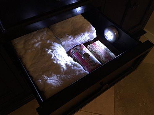 LIGHT IT! LIGHT IT! By Fulcrum, 30010-301 Stick-On Light, Silver, 3 Pack