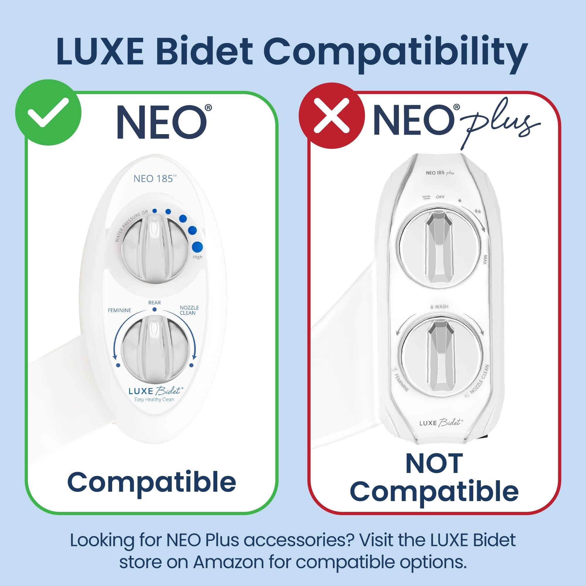 LUXE Bidet LUXE Metal T-adapter with Shut-off Valve, 3-way Tee Connector, Chrome Finish, for Luxe Neo Bidets