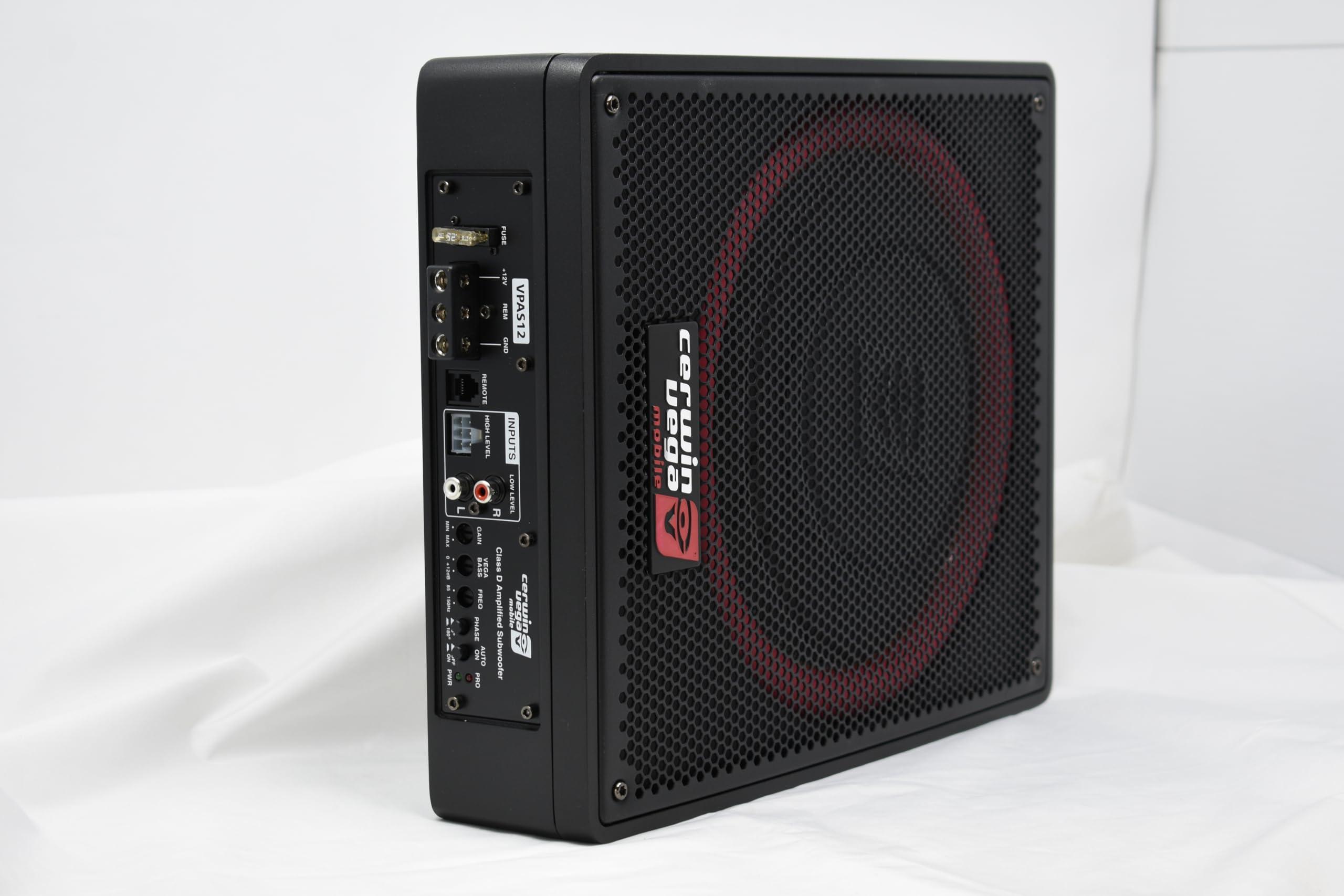 Cerwin Vega Mobile CV Cerwin-Vega Mobile 12\" 600W Max Powered Active Underseat Subwoofer