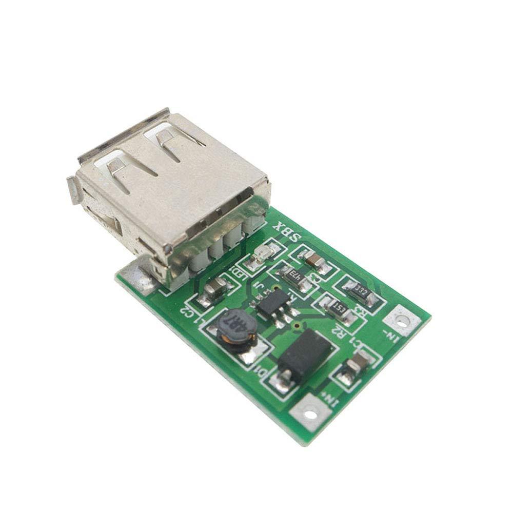 Stayhome365 Stayhome 1pcs 0.9V-5V to 5V 600MA USB Output Charger Step up Power Module Mini DC-DC Boost Converter Green