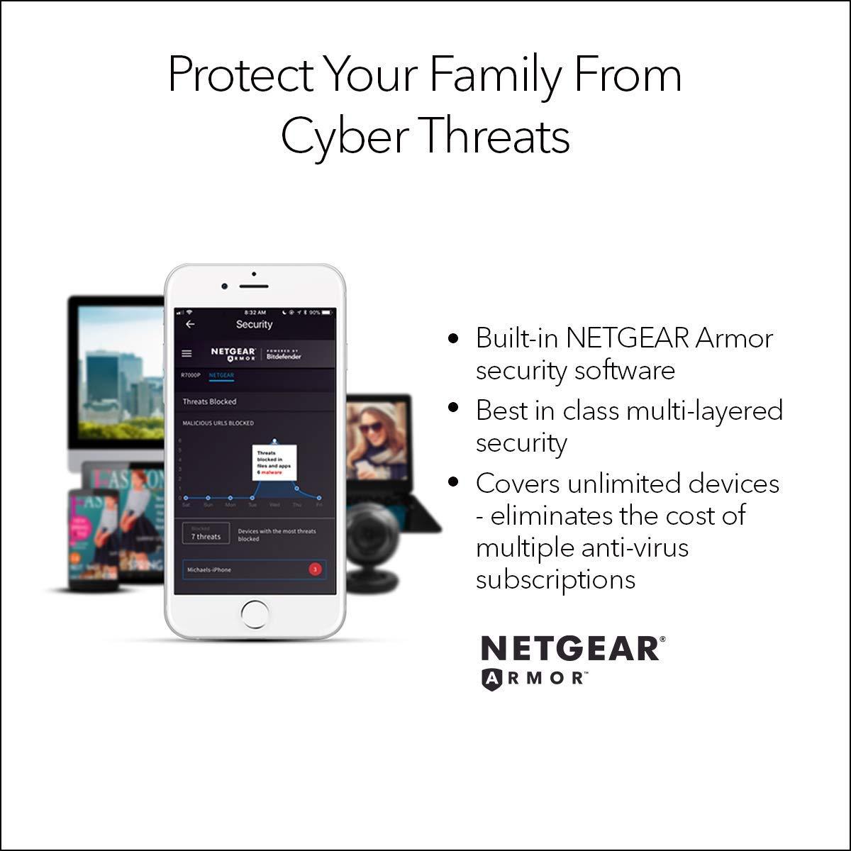 NETGEAR NETGEAR 4-Stream WiFi 6 Router (R6700AX) AX1800 Wireless Speed (Up to 1.8 Gbps) | 1,500 sq. ft. Coverage (Renewed)