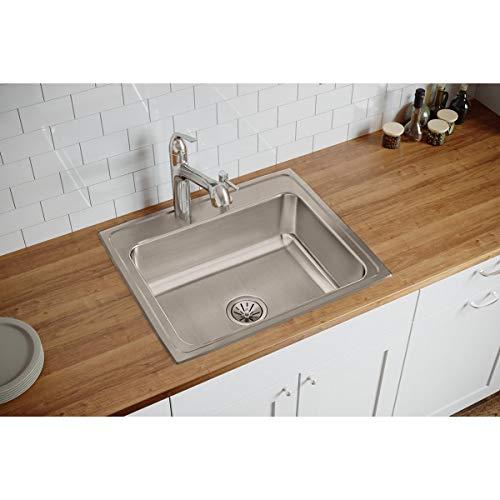 Elkay Elkay Lustertone LR25212 Single Bowl Top Mount Stainless Steel Sink